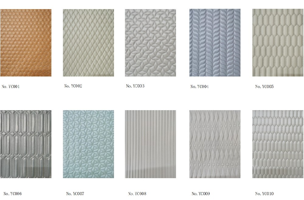 Custom Embroidered Leather Wall Panels